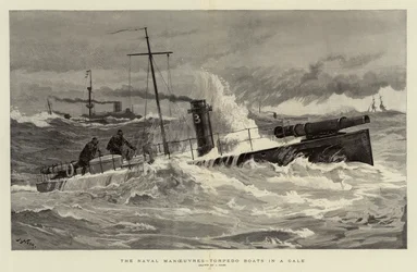 海軍の操縦、強風の魚雷艇